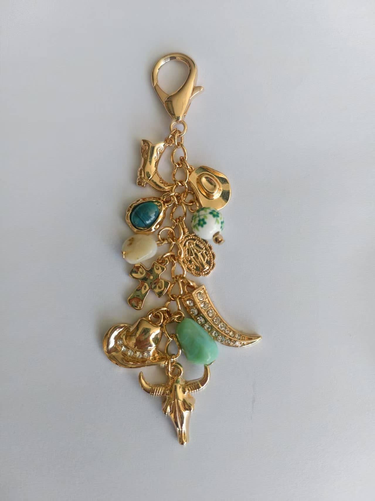 Porcelain Cross, Boot & Cowboy Hat ๐ค ๐ธ Bag Charm