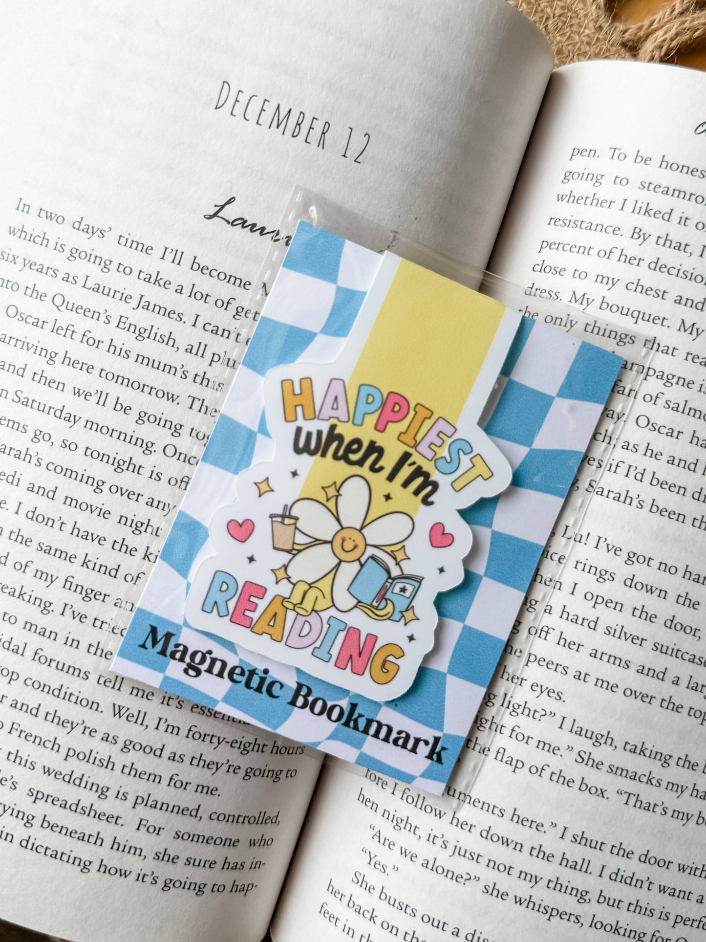 Happiest When I'm Reading π - Magnetic Bookmark