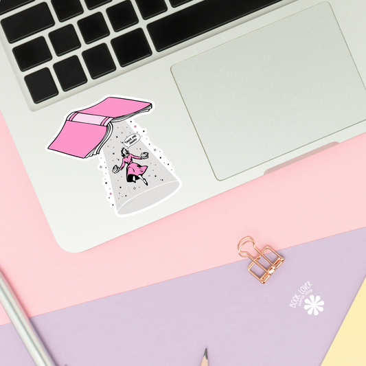 Take Me Away Bookish Sticker