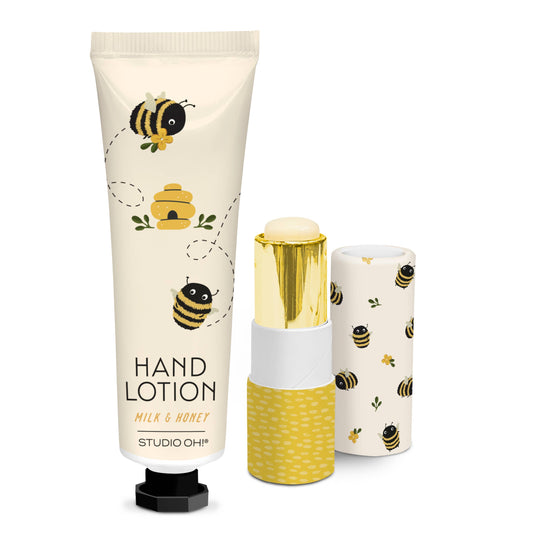 Buzzy Bees Lip Balm & Hand Lotion Set