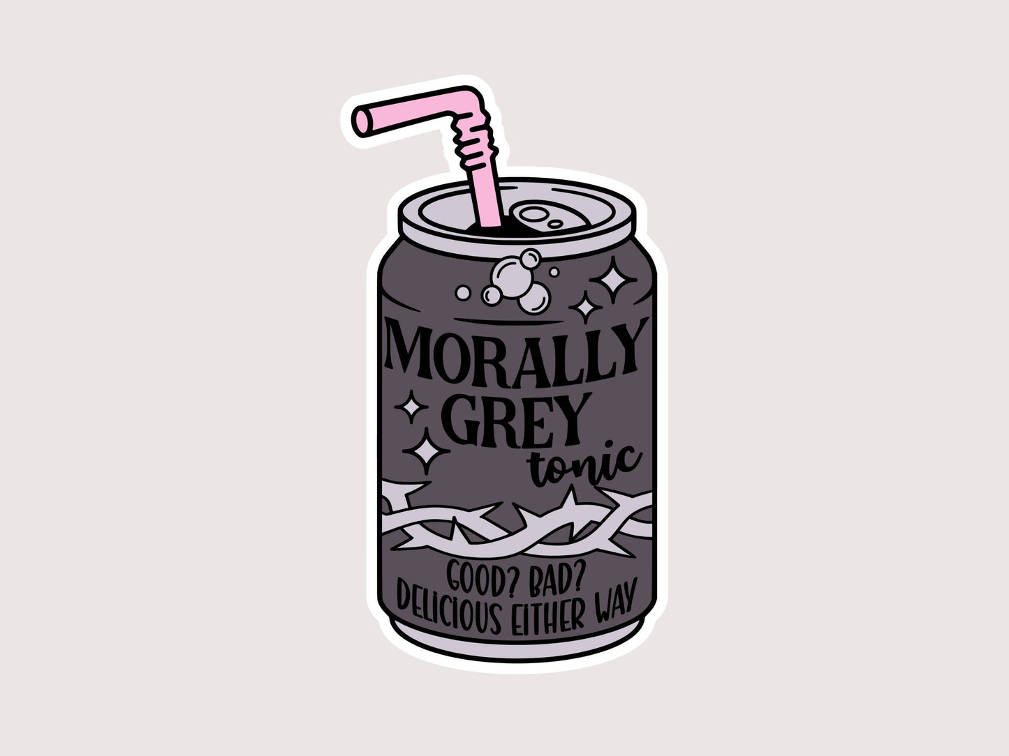 Morally Grey Bookish Sticker