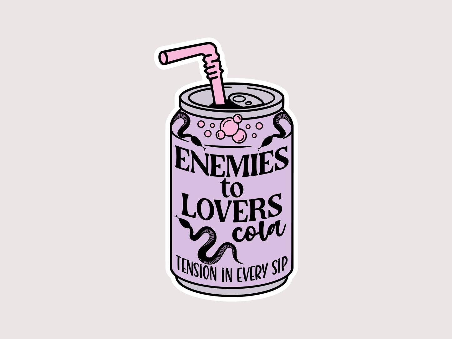 Enemies to Lovers Bookish Sticker