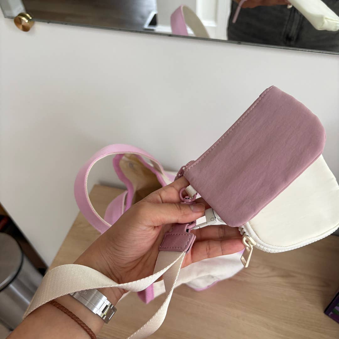 Dual-Color Coin Purse Keychain Wristlet👜