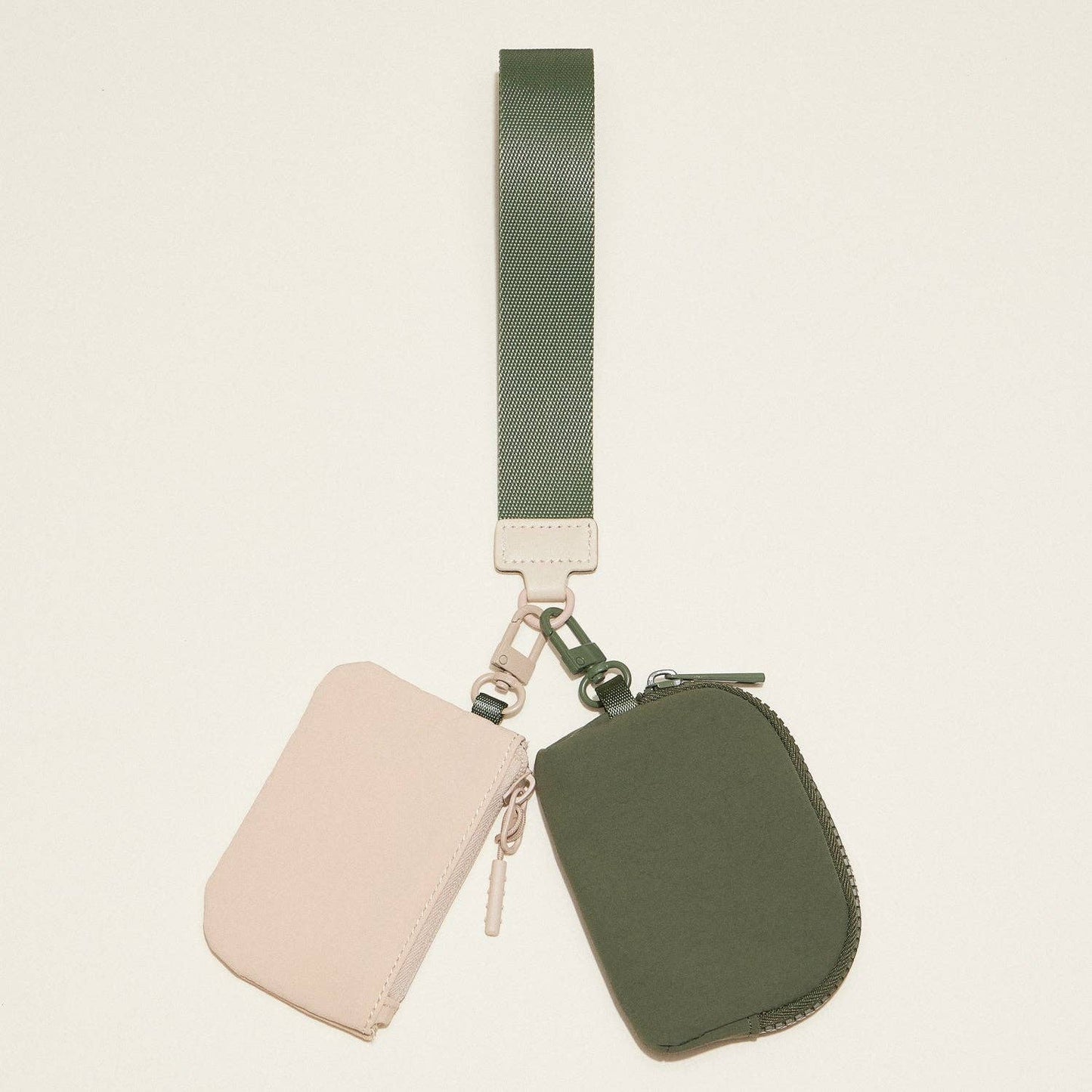 Dual-Color Coin Purse Keychain Wristlet👜