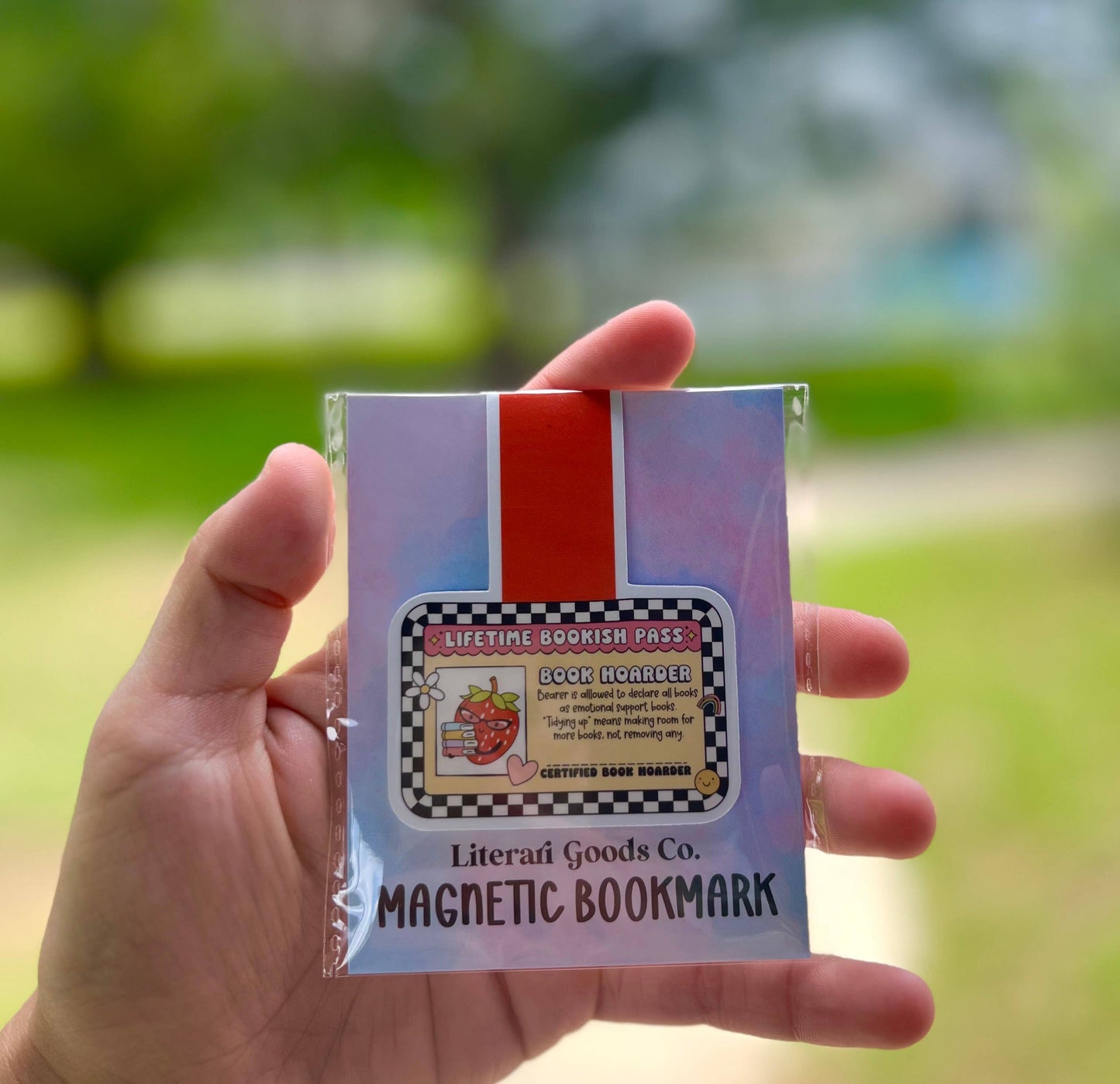 Lifetime Bookish Pass Book Hoarder 📚- Magnetic Bookmark