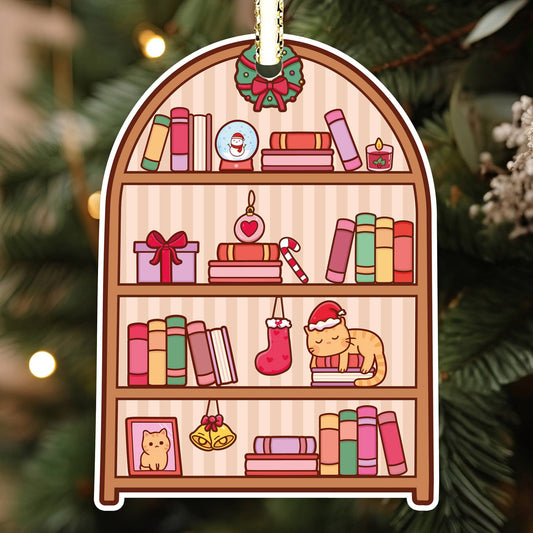 Bardy & the Bookshelf Ornament