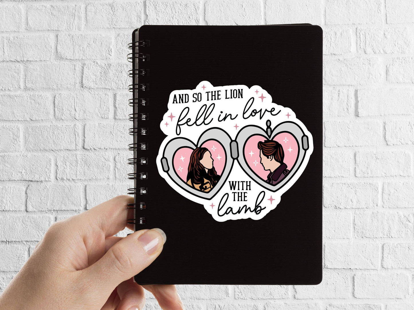 Lion & The Lamb Bookish Sticker