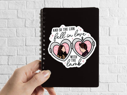 Lion & The Lamb Bookish Sticker