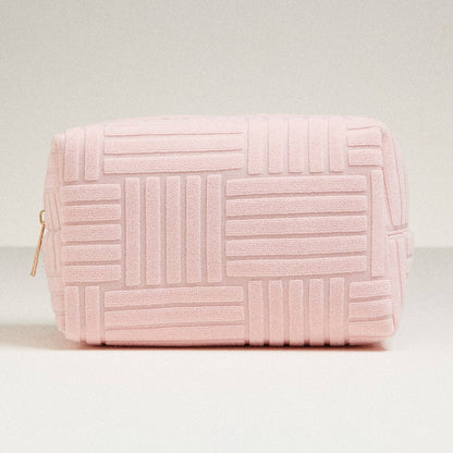 Luxe Terry Fabric Travel Pouch 🧼✨
