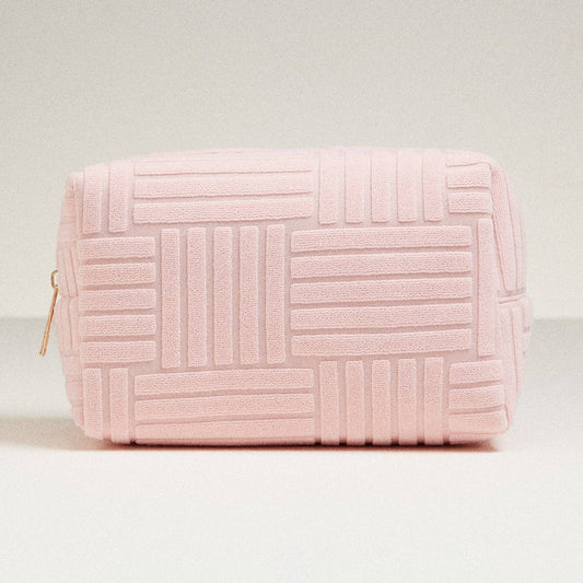 Luxe Terry Fabric Travel Pouch 🧼✨