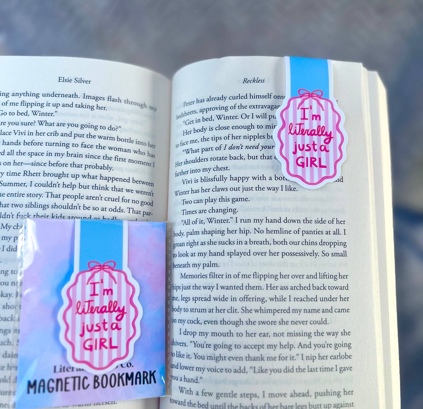 I’m Literally Just a Girl 💅🎀 - Magnetic Bookmark