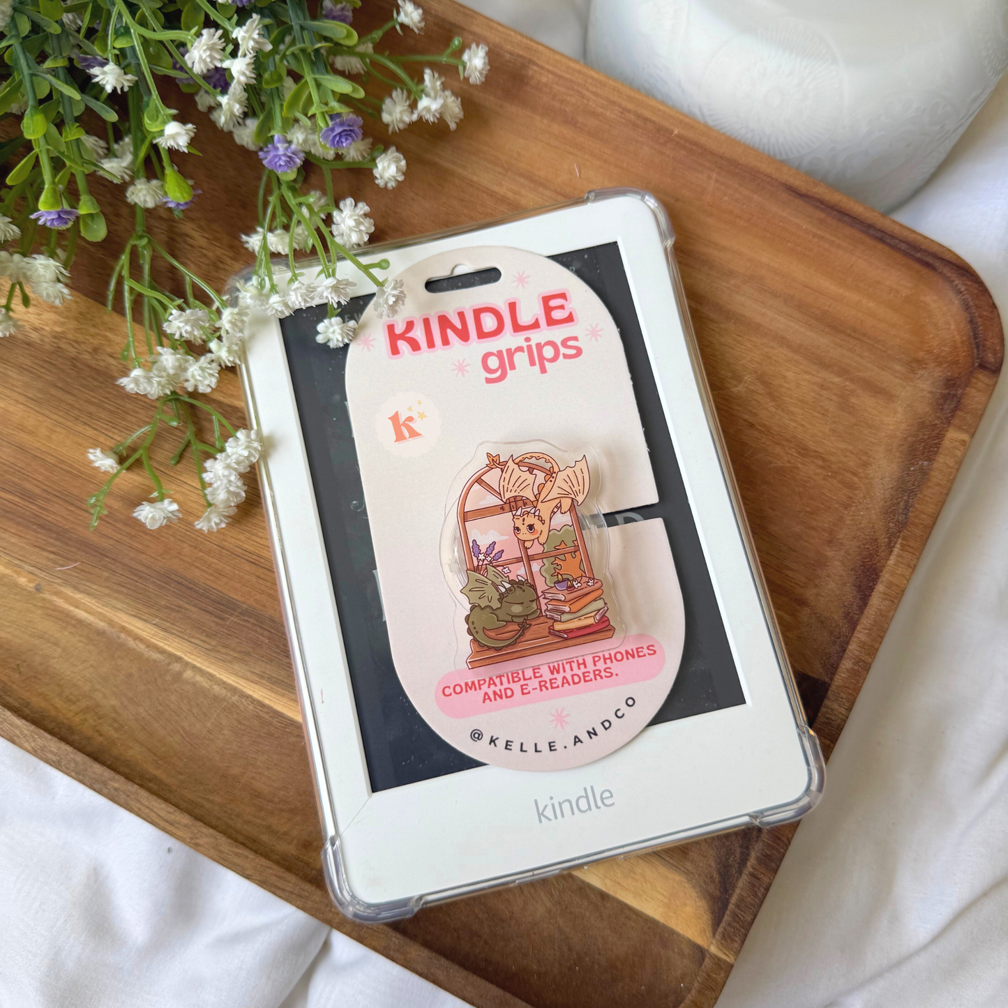 Dragon book kindle grip | kindle accessories | kindle case