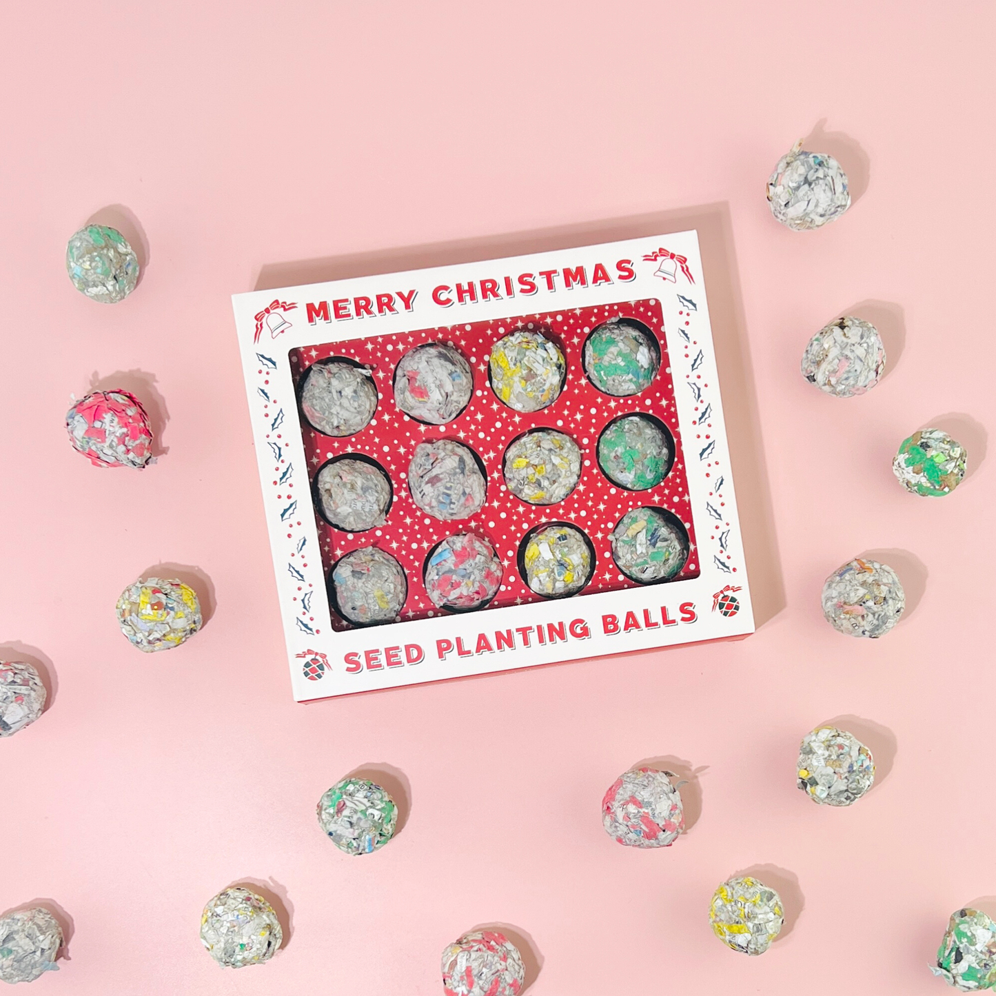 🎄 12 Days of Planting Christmas Seed Ball Set