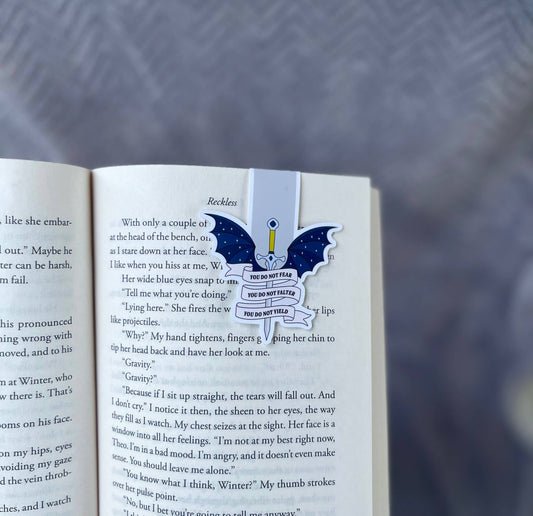 You Do Not Fear, Falter or Yield 🖤✨- Magnetic Bookmark