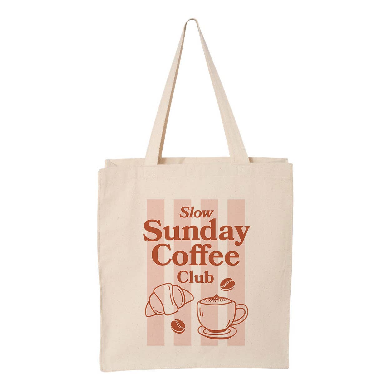 Slow Sunday Coffee Club Tote Bag