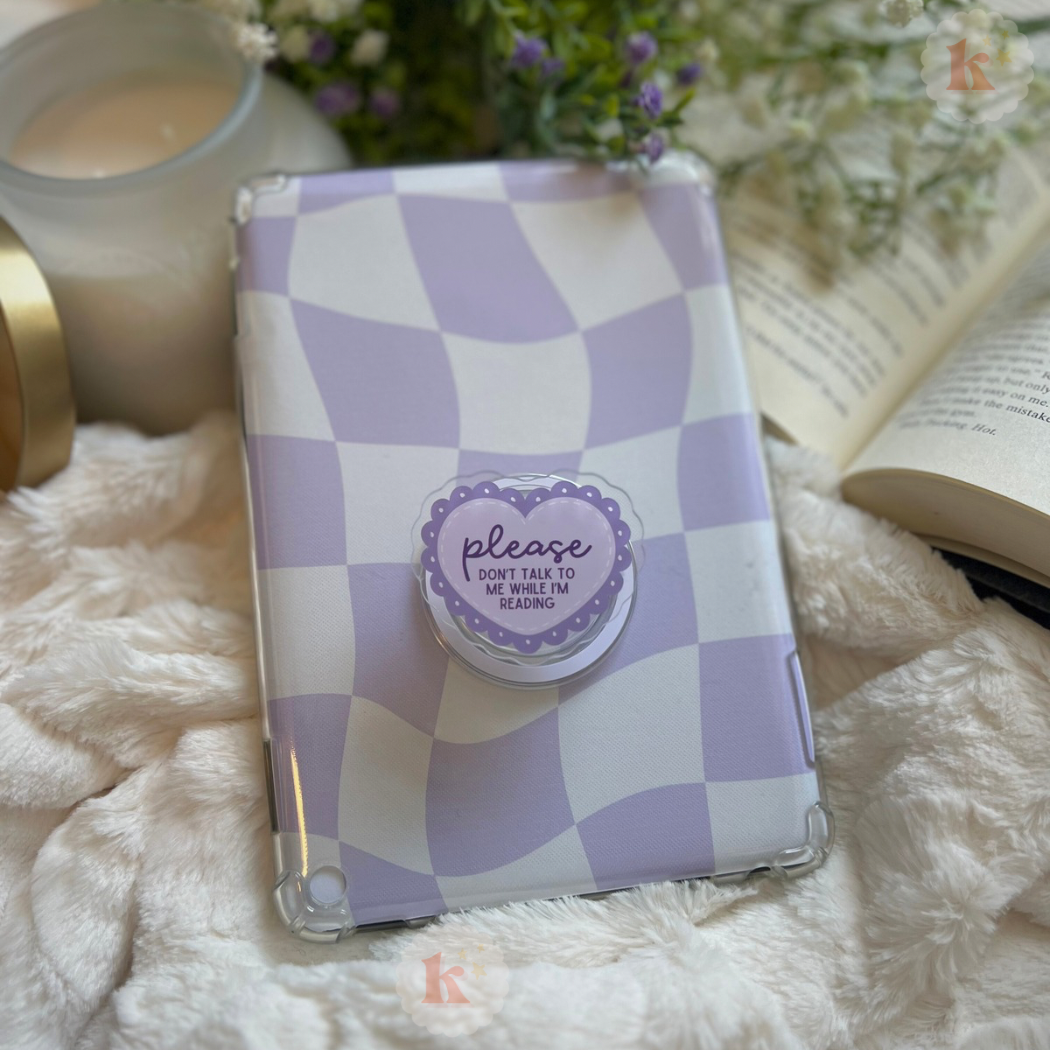 Please don’t talk kindle grip | coquette kindle grip | kobo