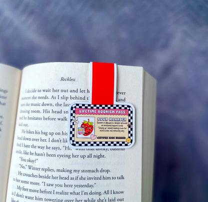 Lifetime Bookish Pass Book Hoarder 📚- Magnetic Bookmark