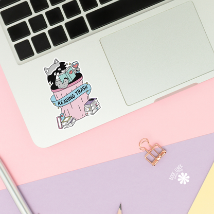 Reading Trash Stickers Bookish Sticker