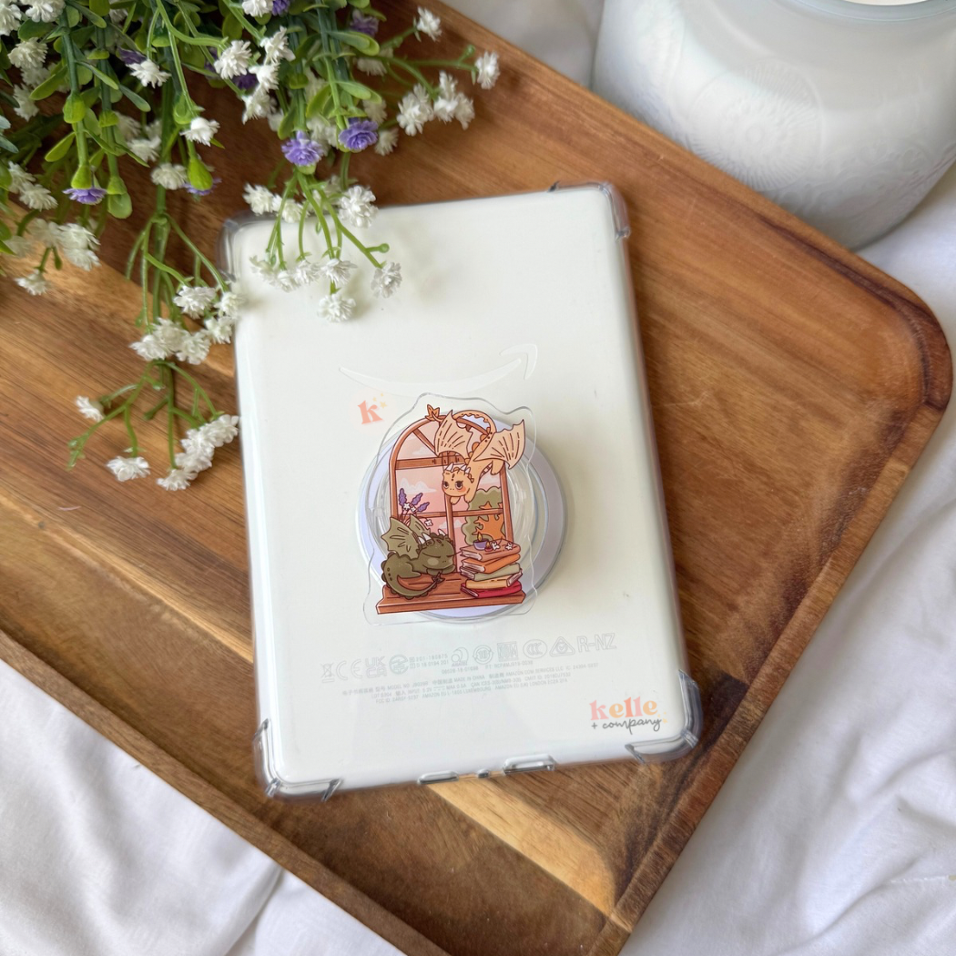 Dragon book kindle grip | kindle accessories | kindle case
