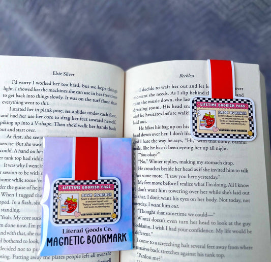 Lifetime Bookish Pass Book Hoarder 📚- Magnetic Bookmark