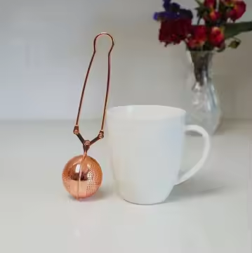 Rose Gold Tea Infuser – Stainless Steel Loose Leaf Steeper