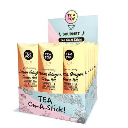 Lemon Ginger Gourmet TEA on-a-stick!