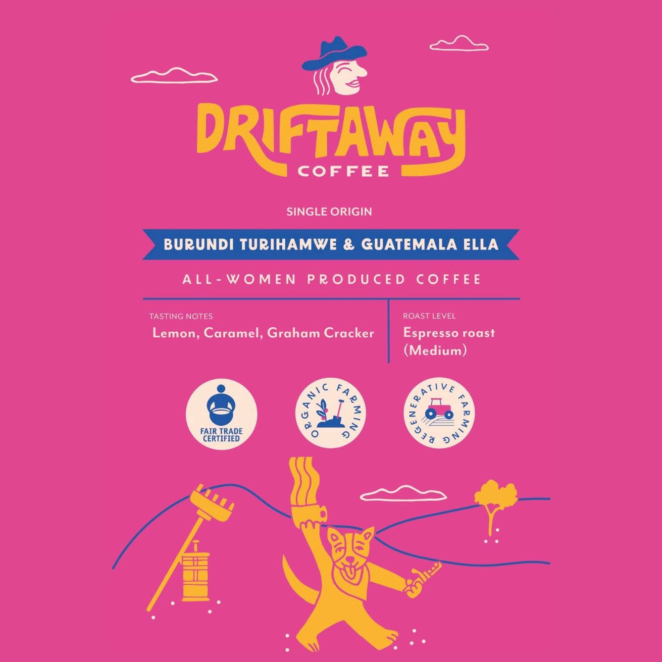 Driftaway Coffee Bag | Women-Owned & Crafted 2oz ☕💫