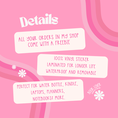 Winter Bookshop Stickers Bookish Sticker