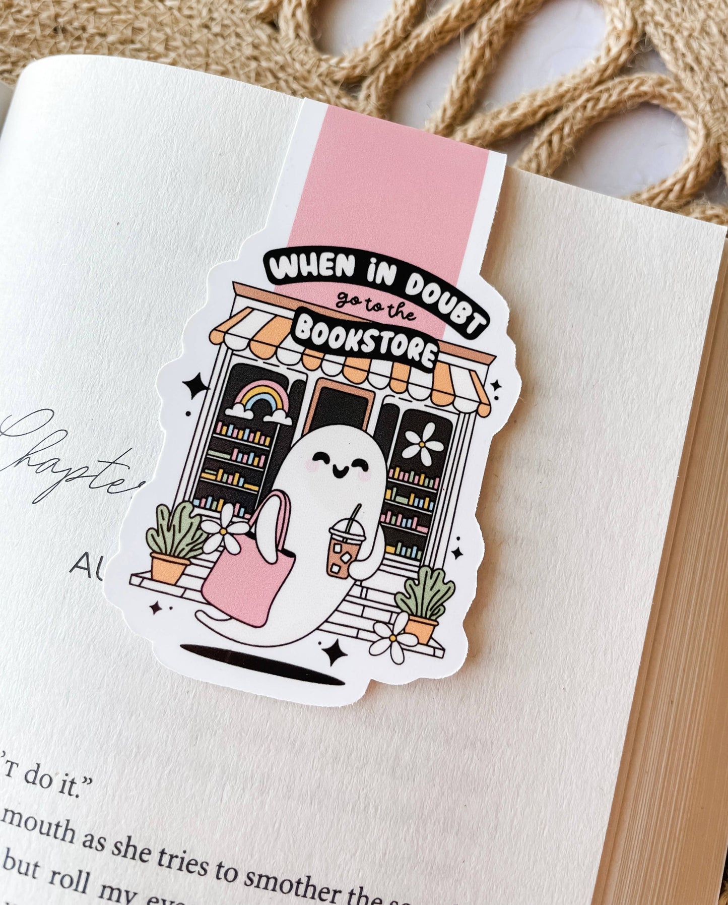 Bookstore Ghost 👻- Magnetic Bookmark