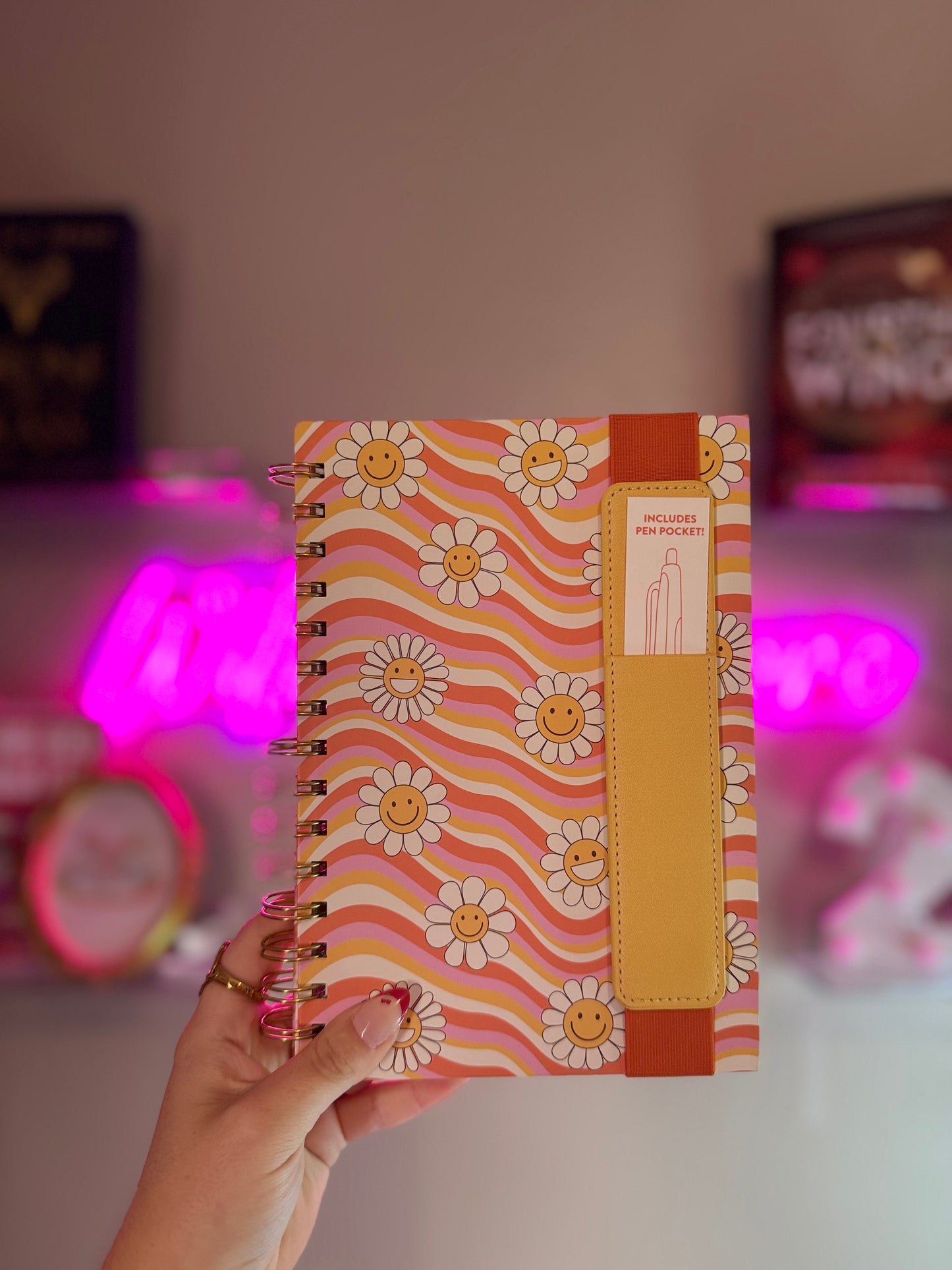 Waves of Melody Oliver Notebook with Pen Pocket