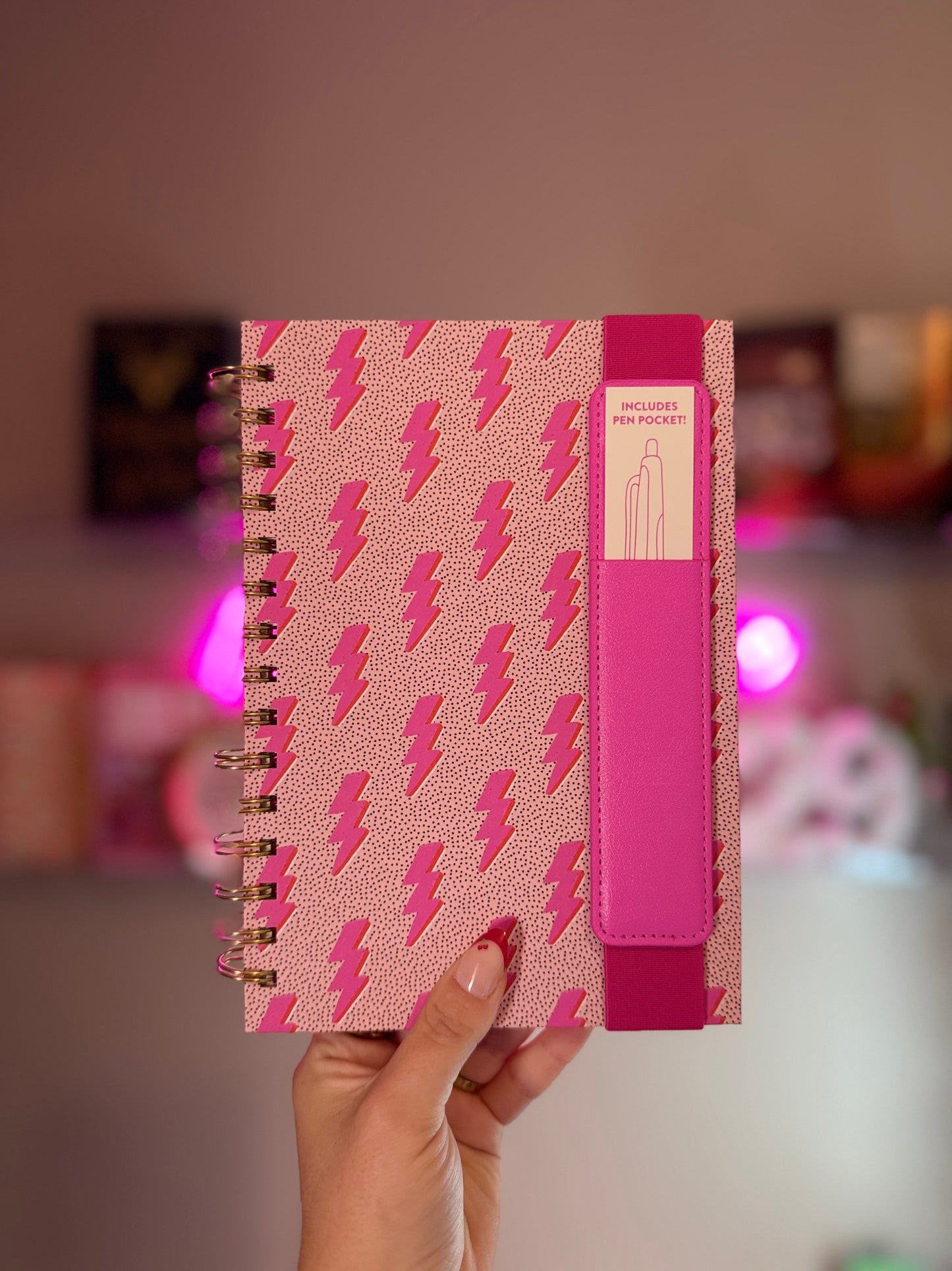 Charged Up Oliver Notebook with Pen Pocket