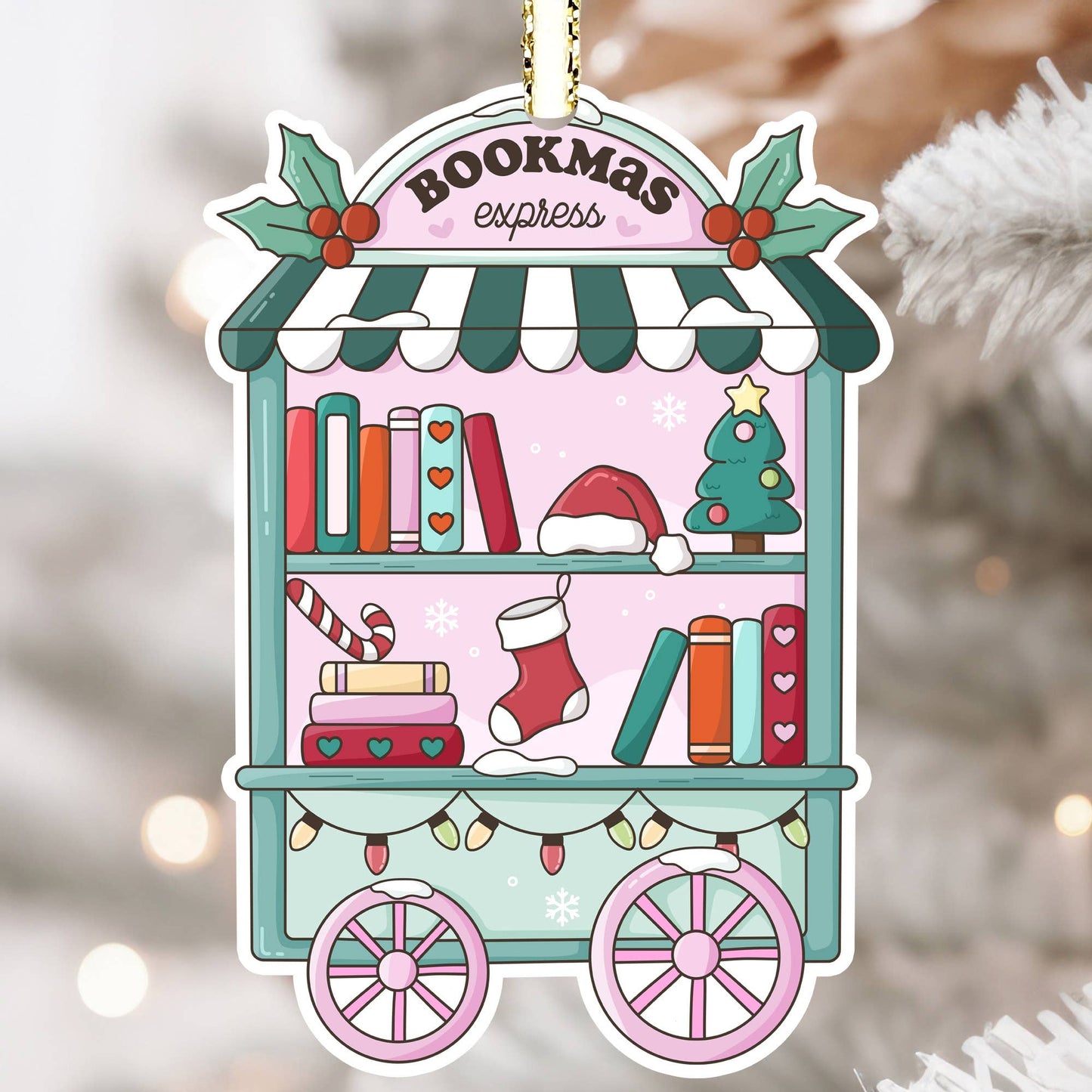Bookmas Express Ornament