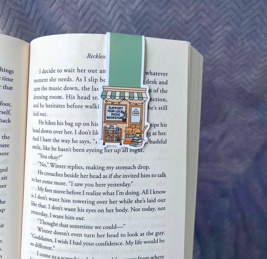 Support Your Local Indie Bookstore 📚 - Magnetic Bookmark