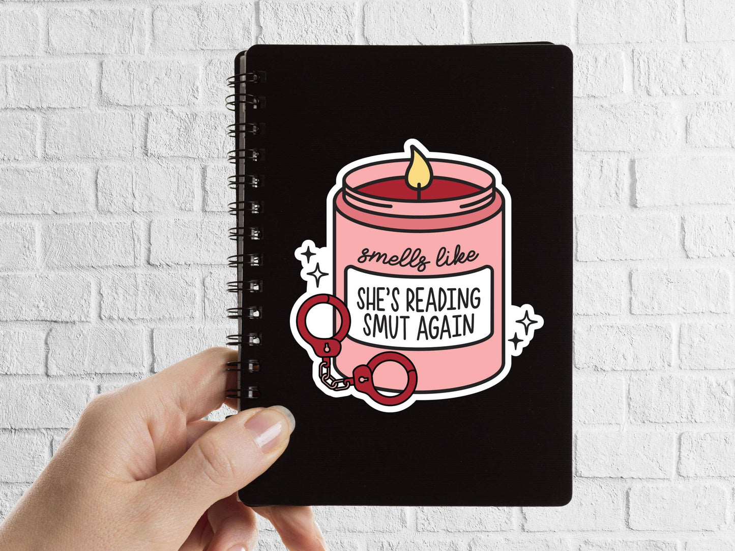 Smells Like Reading Smut Bookish Sticker