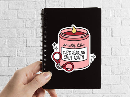 Smells Like Reading Smut Bookish Sticker