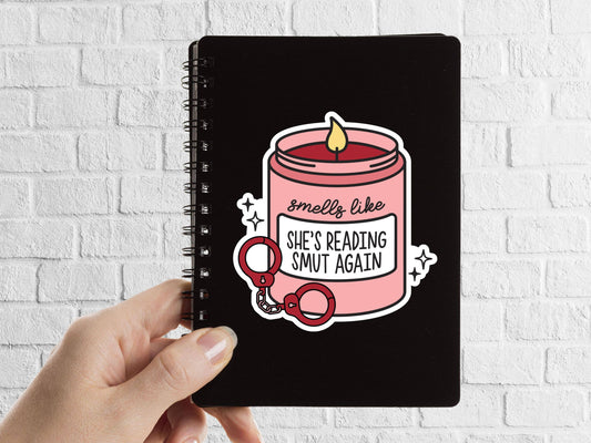 Smells Like Reading Smut Bookish Sticker