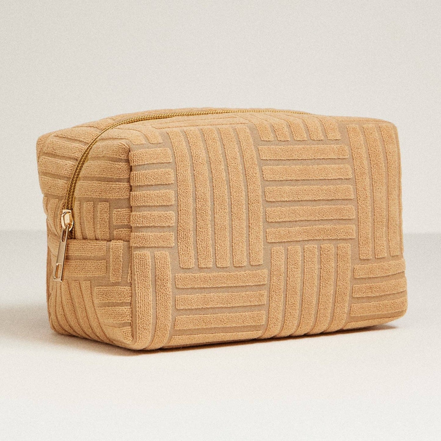 Luxe Terry Fabric Travel Pouch 🧼✨