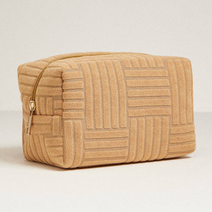 Luxe Terry Fabric Travel Pouch 🧼✨