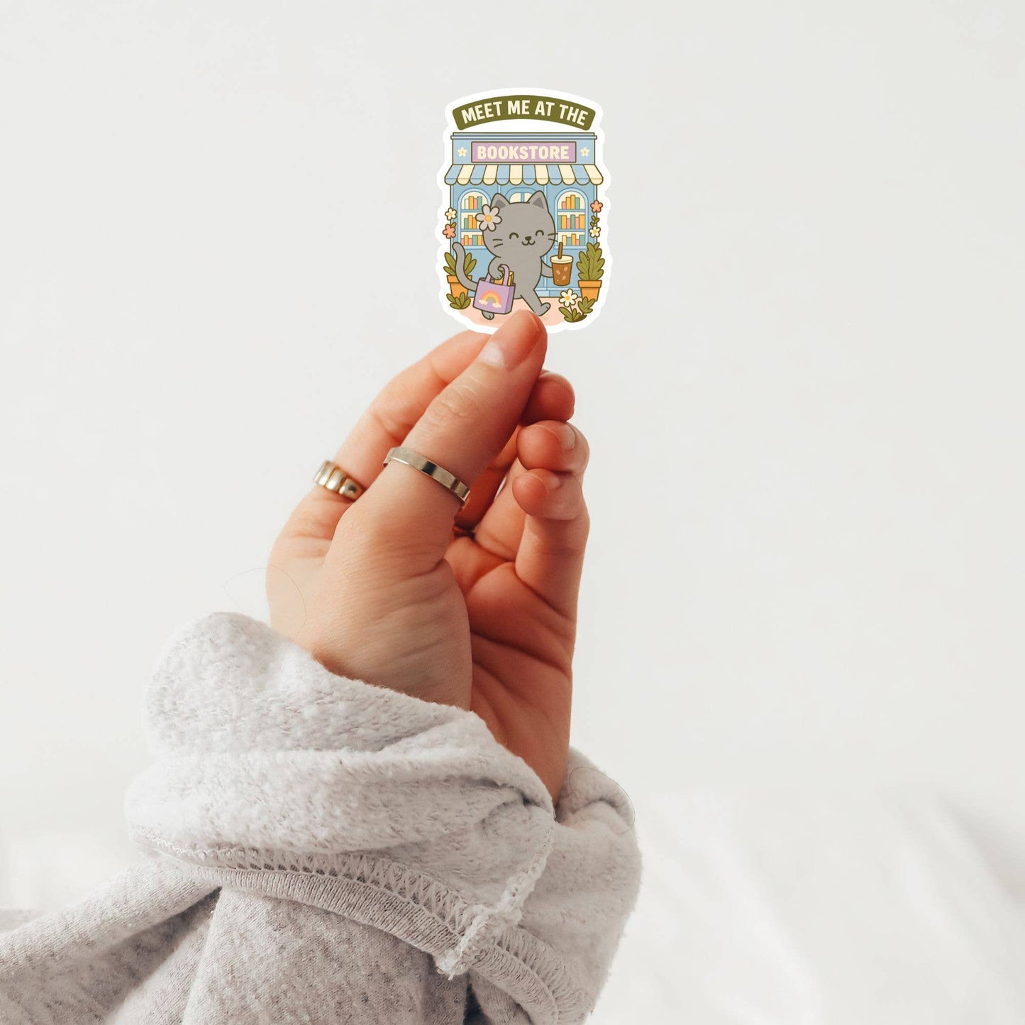 Meet Me at the Bookstore Bookish Sticker