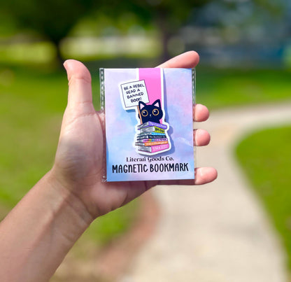Be a Rebel and Read a Banned Book 😈🖤- Magnetic Bookmark