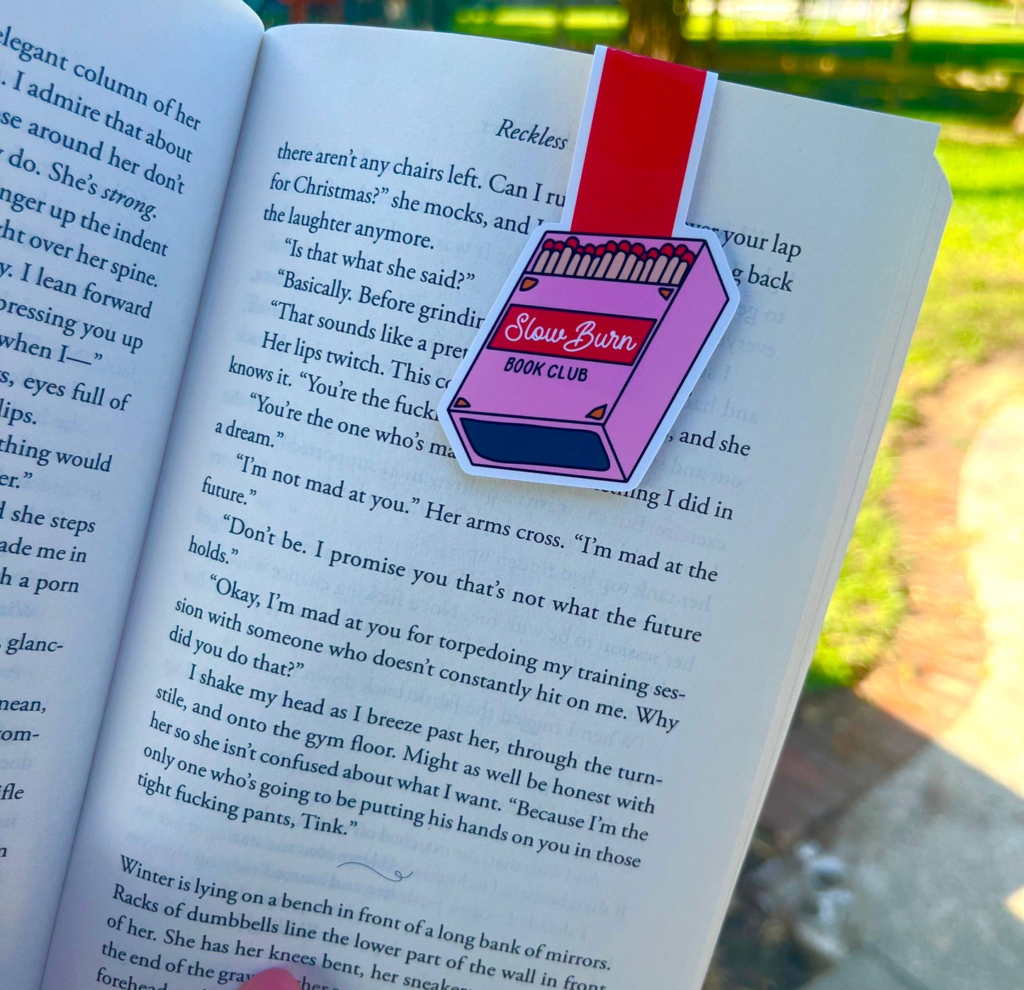 Slow Burn Book Club 🕯️⏳ - Magnetic Bookmark