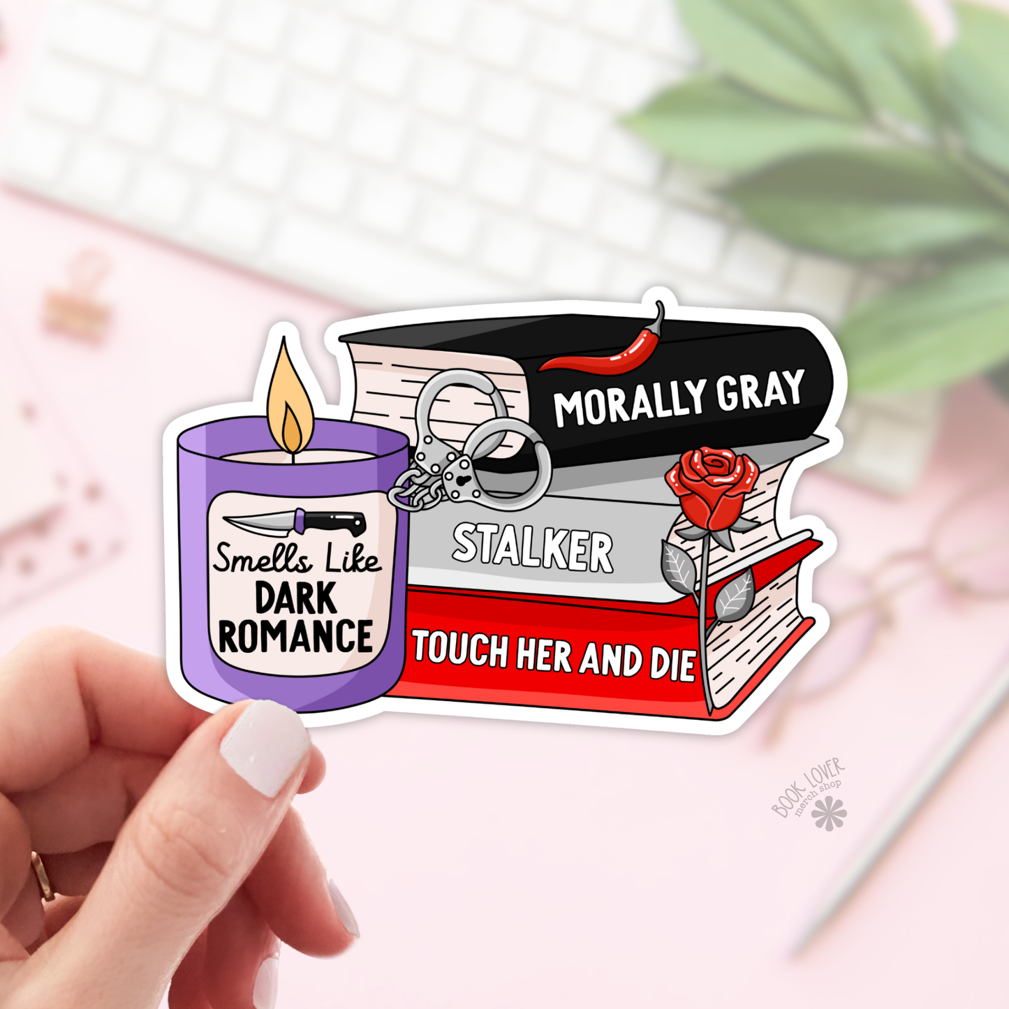 Smells Like Dark Romance Bookish Sticker