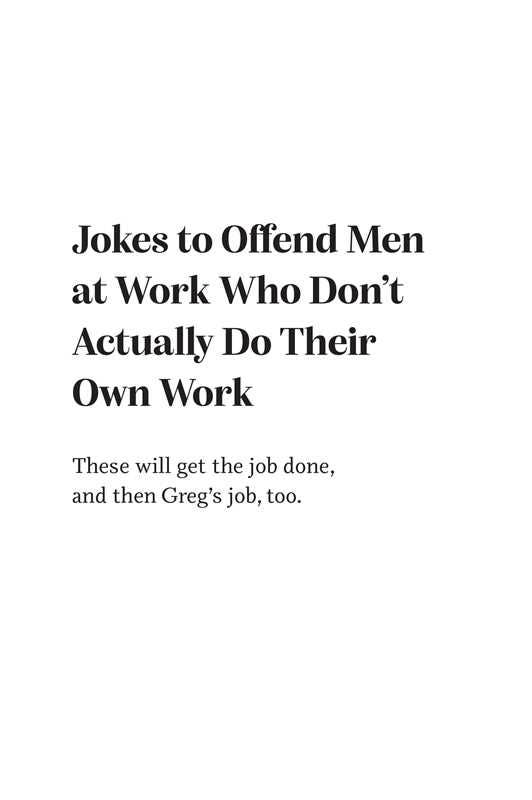 Jokes to Offend Men - Allison  Kelley