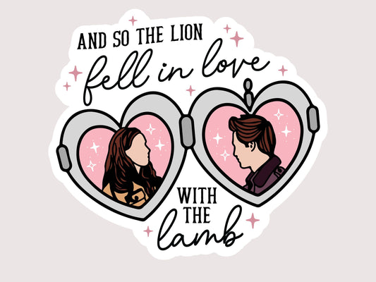 Lion & The Lamb Bookish Sticker