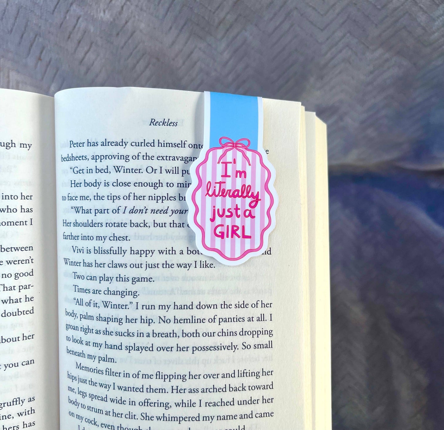 I’m Literally Just a Girl 💅🎀 - Magnetic Bookmark