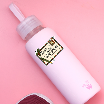 Dear Santa Send Books Bookish Sticker