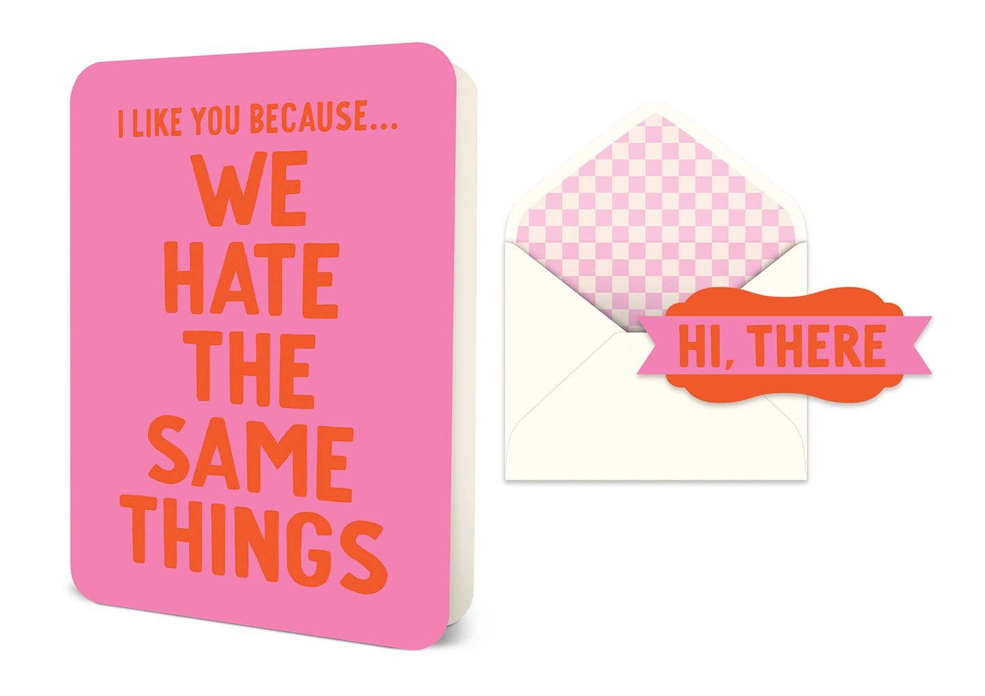 I Like You Because We Hate the Same Things Card