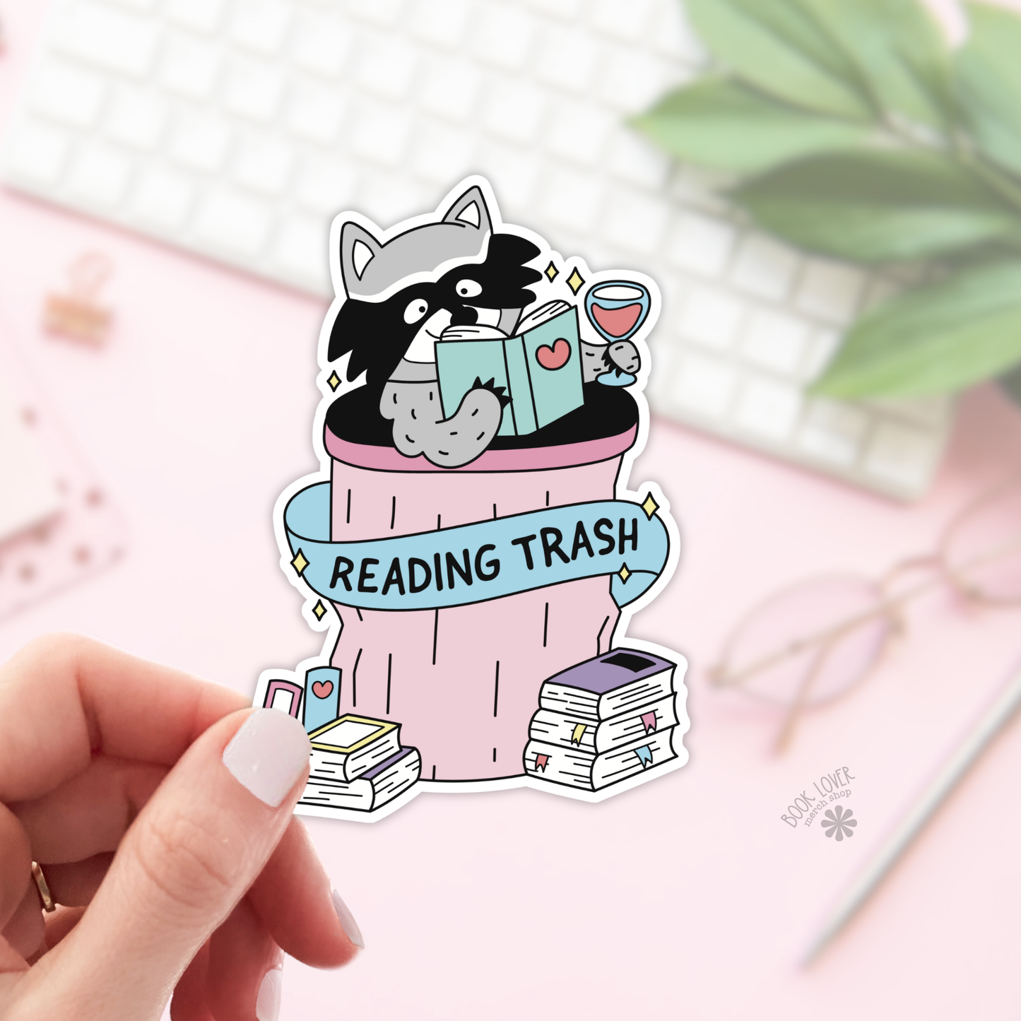 Reading Trash Stickers Bookish Sticker
