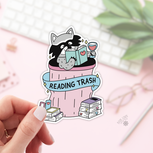 Reading Trash Stickers Bookish Sticker