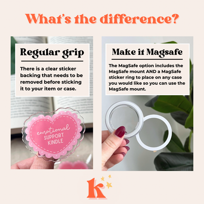 Kindle accessories | bookish kindle grip | Romance books